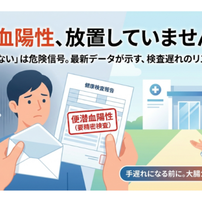 大阪市平野区のやまおか内科クリニック、便潜血陽性は大腸カメラを。